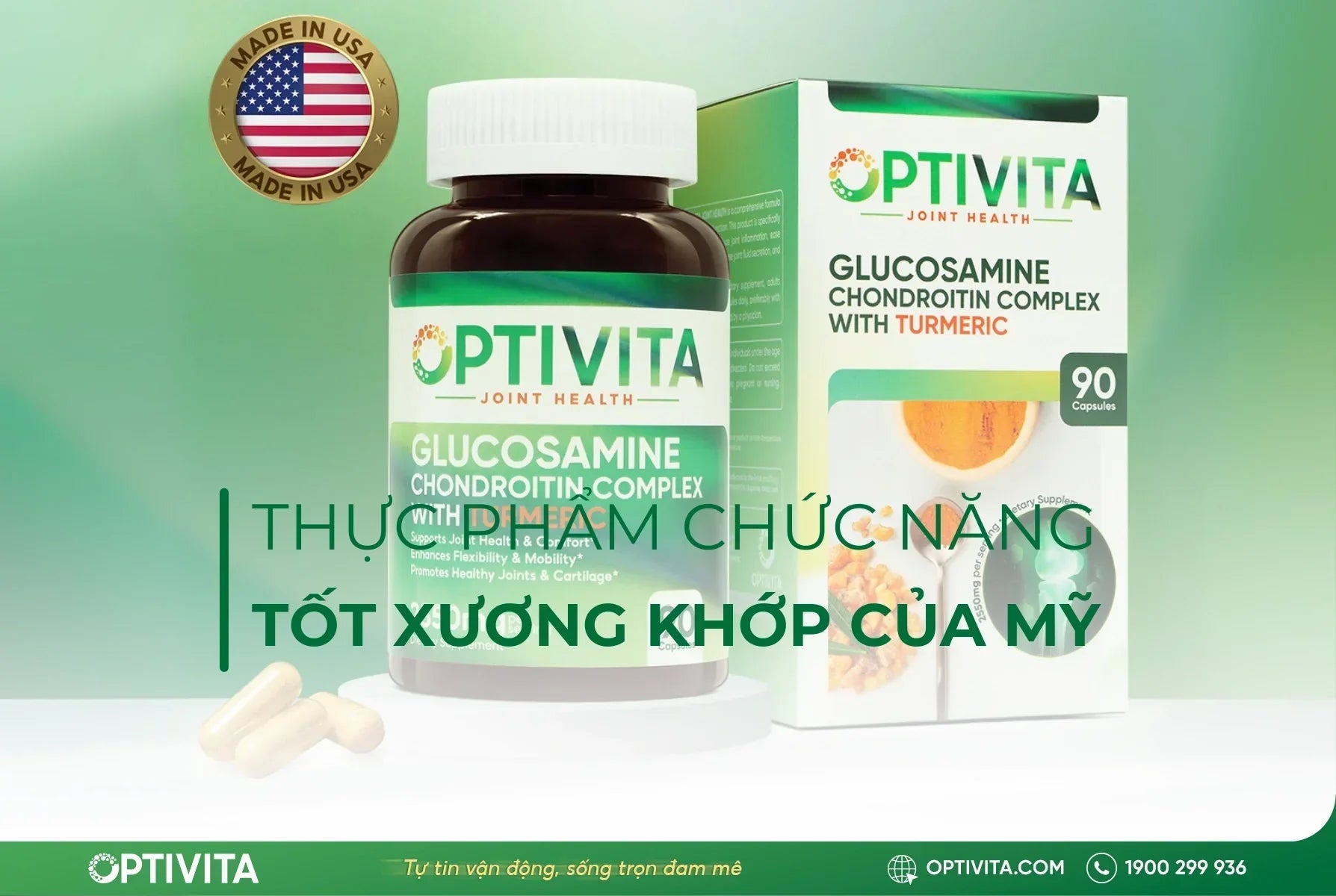 thực phẩm chức năng tốt cho xương khớp của Mỹ