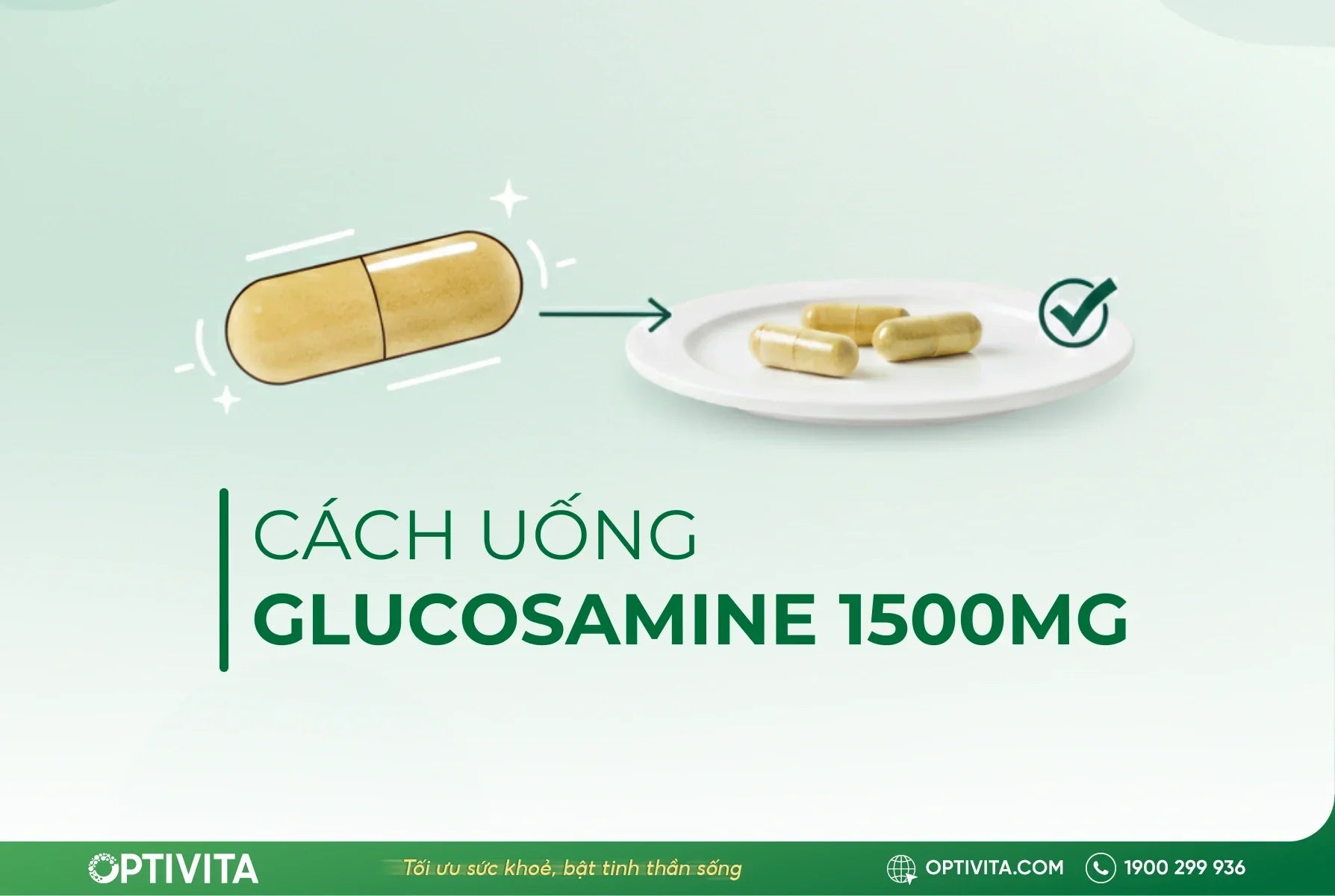 Glucosamine 1500mg uống ngày mấy viên